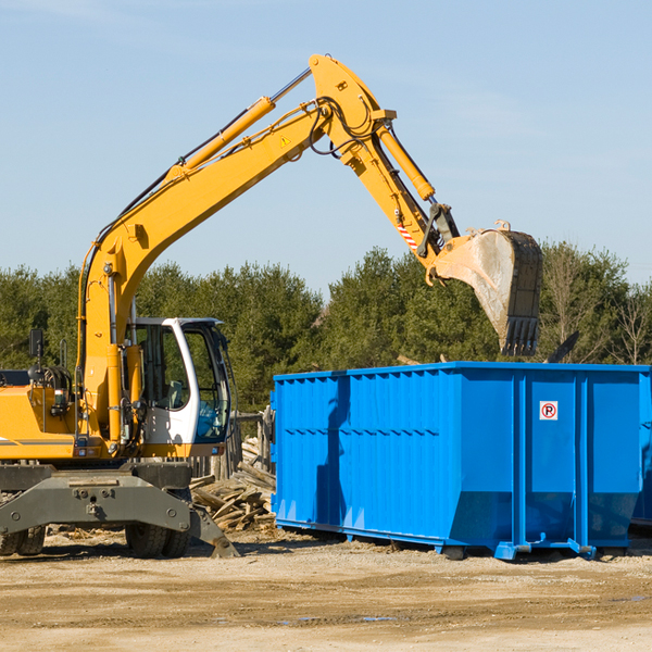 can i choose the location where the residential dumpster will be placed in Marksville LA